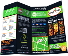 Take Thai Takeaway Menu